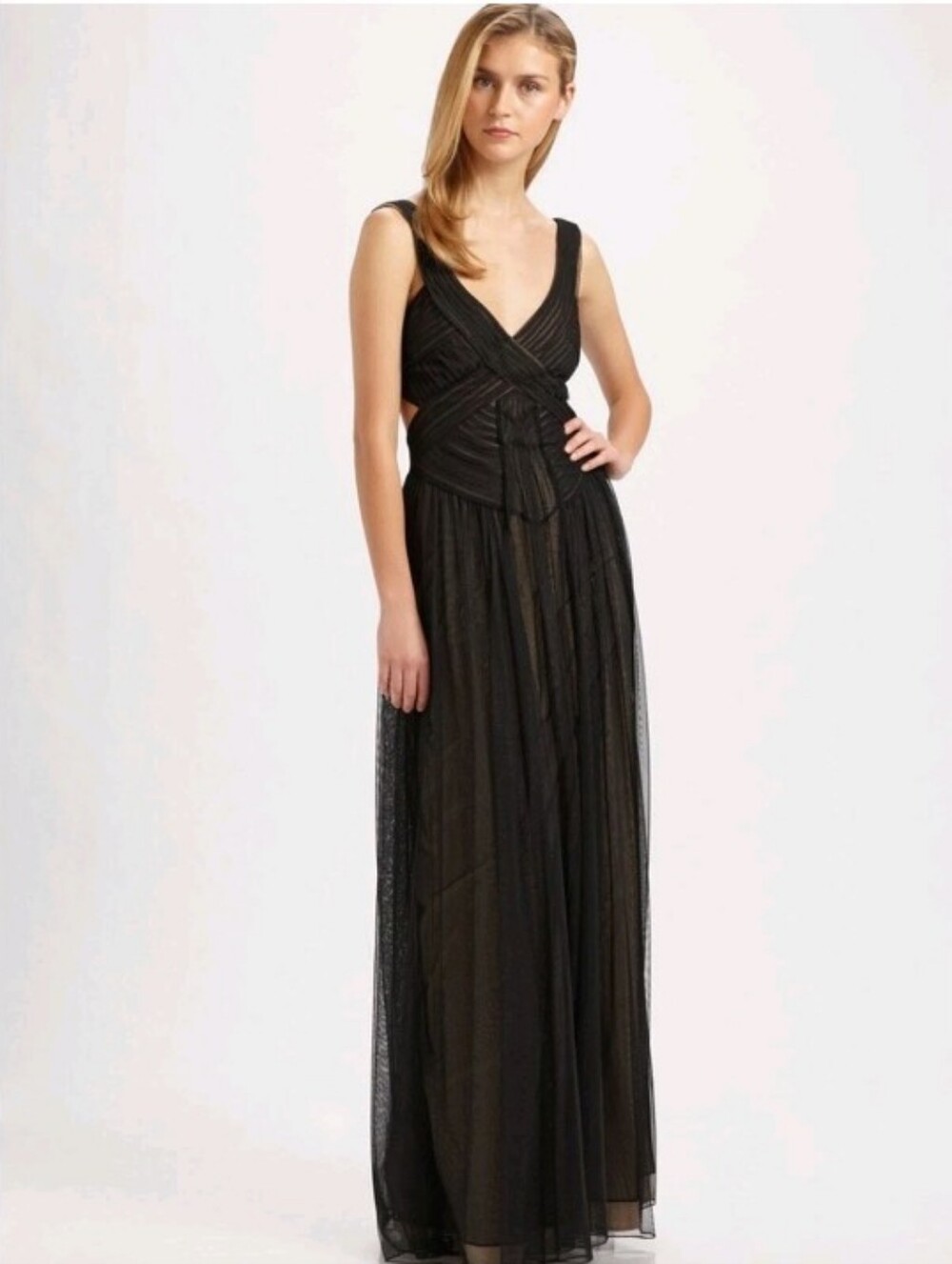 BCBGMaxAzria "Mara" Bandage Tulle Dress Size 4